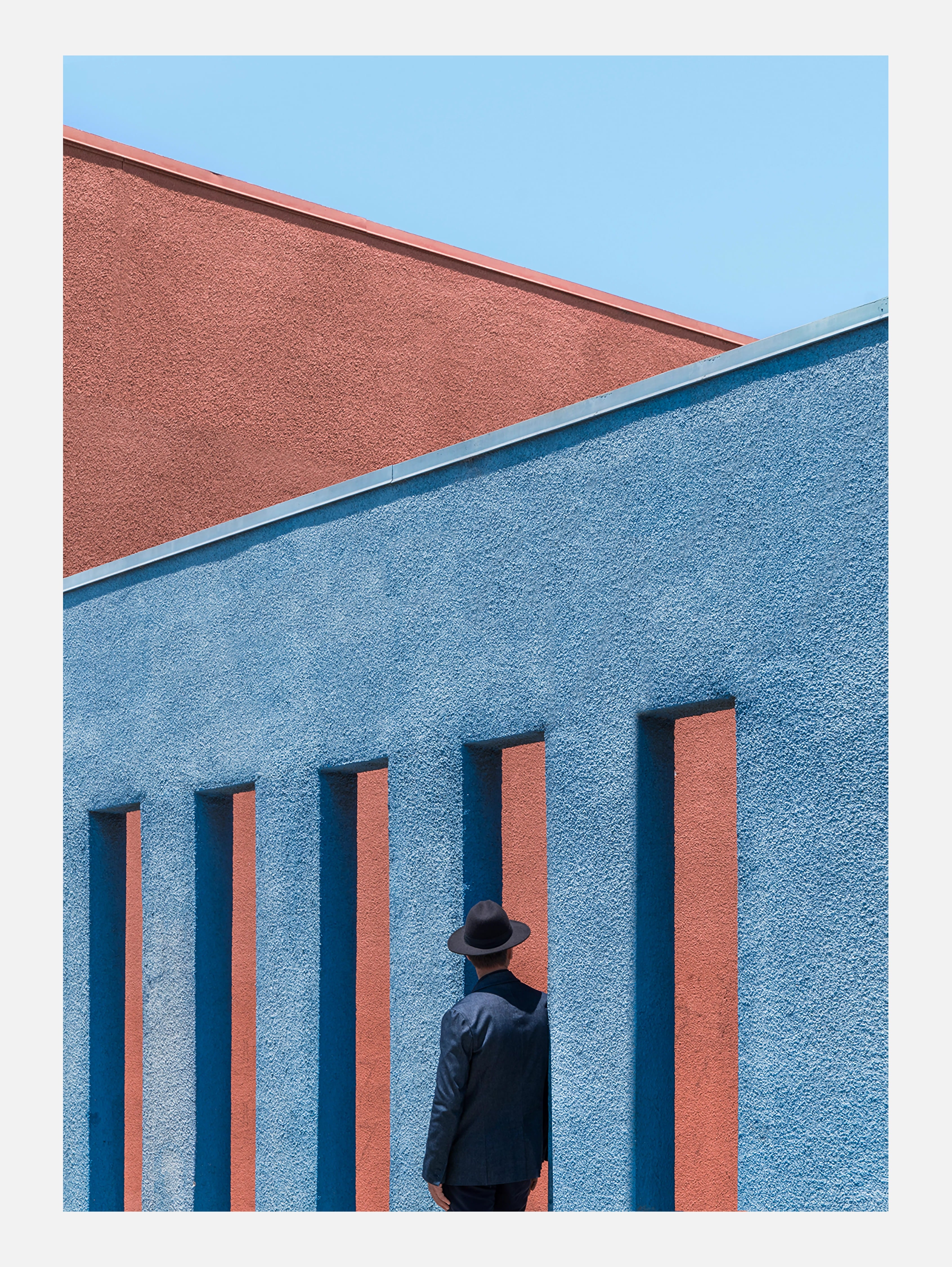 Standing Against a Building